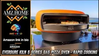 Describing Everdure KILN S Series Gas Pizza Oven - Rapid Cooking, Versatile Outdoor Cooking, Amazon