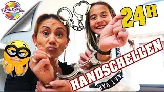24 STUNDEN mit  HANDSCHELLEN GEFESSELT 😆- zu KRASS HILFEE! - Family Fun