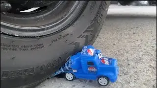 Experiment: Wheel Car VS Pepsi Truck Toy &ndash; Crushing Crunchy & Soft Things!