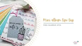 Mini &aacute;lbum para guardar atcs en forma de tag