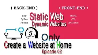 Static & Dynamic Website Episode 02 | Front End & Back End | 5 Minutes in Five Star