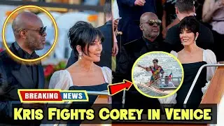Kris Jenner, Boyfriend Corey Gamble Have Tense Exchange Over Water Taxi After Bezos Wedding