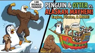 Alaska I: 🐧❄️ Pip & Olly&rsquo;s Hilarious Arctic Adventures! | Eagles, Lemmings & Seal Olympics 🏔️