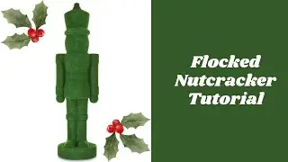 Flocked Nutcracker