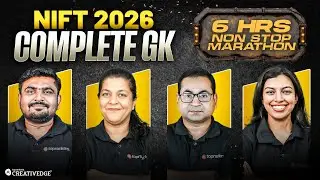 NIFT 2026 Complete GK Marathon | 6 Hours Non-Stop | Score Full Marks in NIFT 2026 GK Section