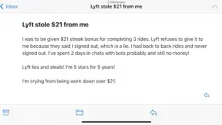 Is Lyft cheating Drivers out of their Streak Bonuses? Please report in comments below