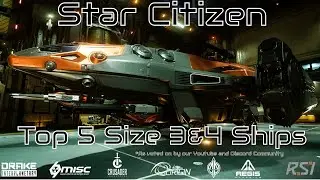 Top 5 Size 3 & Size 4 Ships  #starcitizen #starcitizengameplay #starcitizenships #starcitizennews