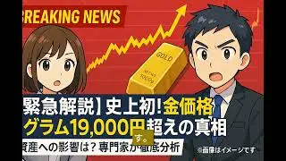 【速報】国内金価格、史上初の1万9000円突破。円安とのWパンチ、専門家が背景を徹底解説