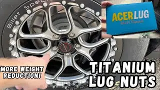 Acer Titanium Lug Nuts for Weight Reduction on my Dodge Challenger