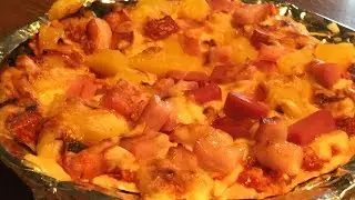 「ベーコンパインアップルピザ」作り方