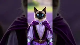 From Siamese Cat to French Royal| Elegant Noble Cat Transformation#siamesecat #siamesecatlovers #cat
