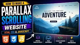 How To Make A Parallax Scrolling Website HTML CSS & Javascript | How to Make Parallax Website
