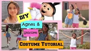 DIY Halloween - Agnes and Unicorn from Despicable Me ; Costume, Hair and Makeup
