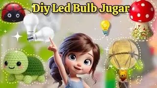 DIY Led Bulb Jugar💡|| Easy Asthetic Room decor ideas✨|| Art & Craft with Diya 