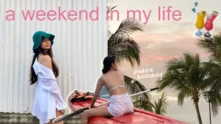 Beach Trip, Staycation, & Paddle Boarding 🌞🌺 | Angel Secillano