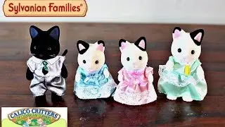 Sylvanian Families Calico Critters Tuxedo Cat Family Toy