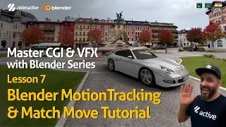 Blender Motion Tracking & Match Move Tutorial | Lesson&nbsp;7 | CGI & VFX with Blender (Urdu/Hindi)