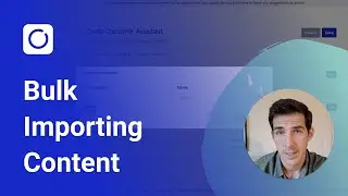 Bulk Importing Content