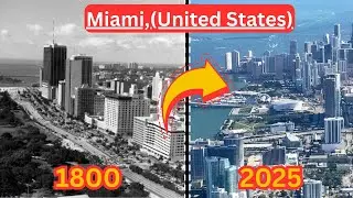 Miami, United States (1800 - 2025) - Then And Now Cities - City Evolution
