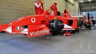Ferrari Formula 1 - Engine warming up! LOUD SOUNDS!!