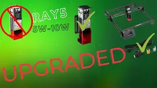 Upgrading Ray5 5W module to a 10W and adding air assist #laser #lasercutting #laserengraver