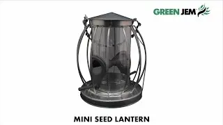 Green Jem Mini Seed Lantern Bird Feeder - BF6-MINI