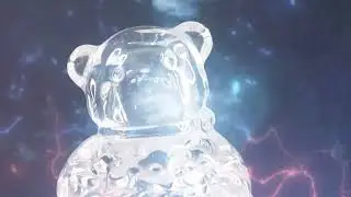 Crystal Glass Teddy Bear