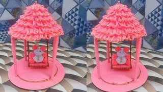How to make easy woolen crafts ideas and home decoration # Beautiful showpiece making handmade #