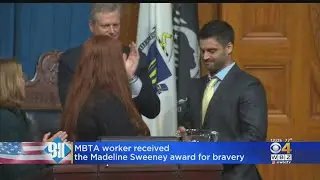 MBTA Worker Received The Madeline Sweeney Award For Bravery
