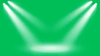 4K Stage Spotlights Animation | Green Screen Chroma Key Video | Studio Lighting Effects