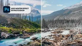 Add winter effect in Photoshop