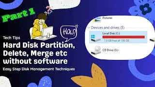 Disk Partition 1 | Create, Delete, Shrink, Extend, Format, Clean Details | Windows & Cmd Prompt