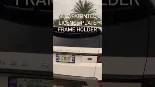DFS License plate Frame Holder Patented  #automobile #travel #luxurycar #mercedesbenz #car