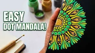 Easy Dot Mandala Journal Tutorial | Step-by-Step DIY Journal Cover Painting #dotmandala ✨🧘&zwj;♀️📚 2025