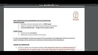 CMA, ICMAI EXAM INSTRUCTIONS MODEL EXAMINATION FOR FOUNDATION COURSE 25th TO 29th AUGUST 2021