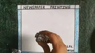 Paper Crush Painting Technique with poster color for kids ,,, by craftwork