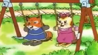 Sally Cat Playing on the Swing with her Female Fox Friend Once Again (December Remake 2)