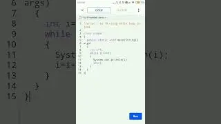 print 1 to 10 using while loop in java.#shorts #shortsvideo