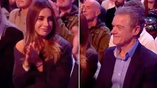 Стефан Деннис и Дэни Дайер из Strictly поддерживают своих коллег в зале после того, как их обоих ...