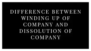 Difference between winding up and dissolution|Bcom|MG university|MALAYALAM