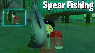 Forking The Mega Fish in Roblox Spear Fishing 