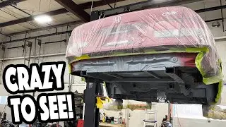 Finally covering the RWD Civic in primer! (Engine bay is all ONE color!)