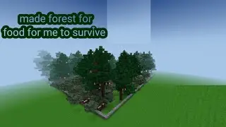 made forest for me for food to survive/mini block craft