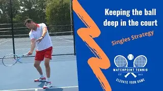 How to hit deeper in tennis [Best Singles Strategy]