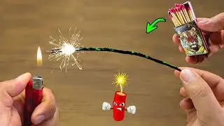 Steps to making a firecracker wick/Exciting Matchstick Experiment/Bomb