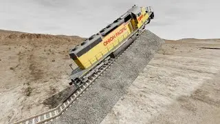 Train Vs Giant Bulge Crashes 116 | BeamNG.Drive | BeamNG High Speed