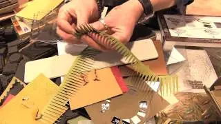 Scrap Time - CHA Winter 2013 - Tim Holtz at Sizzix - The Tapered Fringe Die