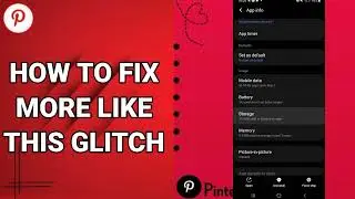 How To Fix More Like This Glitch On Pinterest App