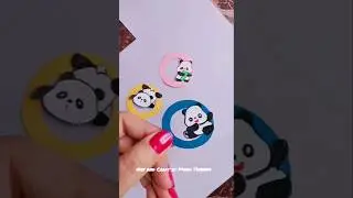 Cute Panda Bookmarks DiY #shorts #artandcraftbymanothahim #bookmark