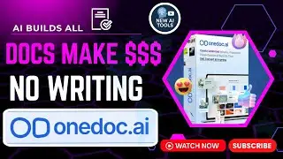 OneDoc AI Review 2026 🚀 | AI Makes money with No Writing